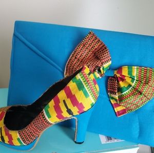 Kente Print Made in Ghana shoes